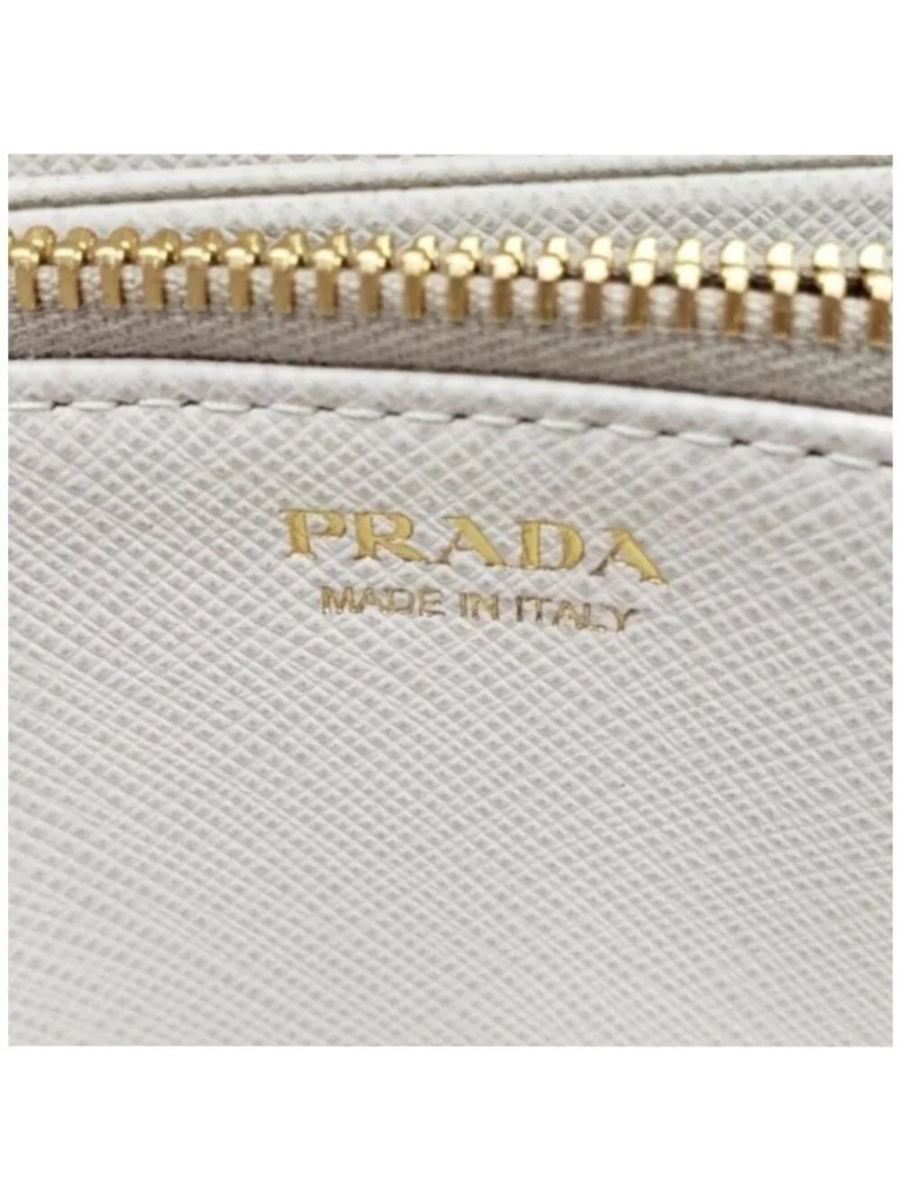 Authentic Prada Saffiano Fiocco Bow Zip-Around Wallet